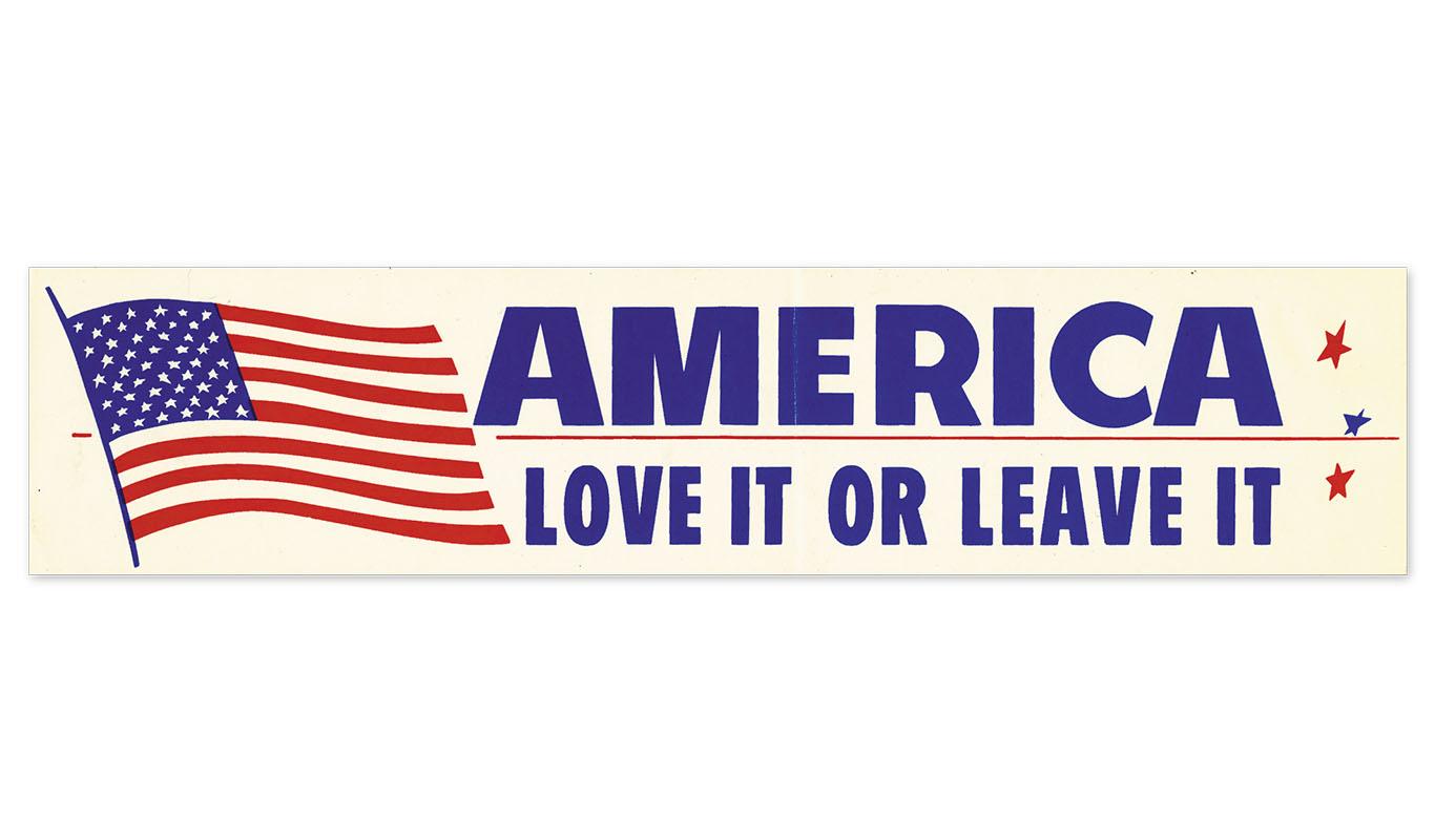 America: Love It or Leave It