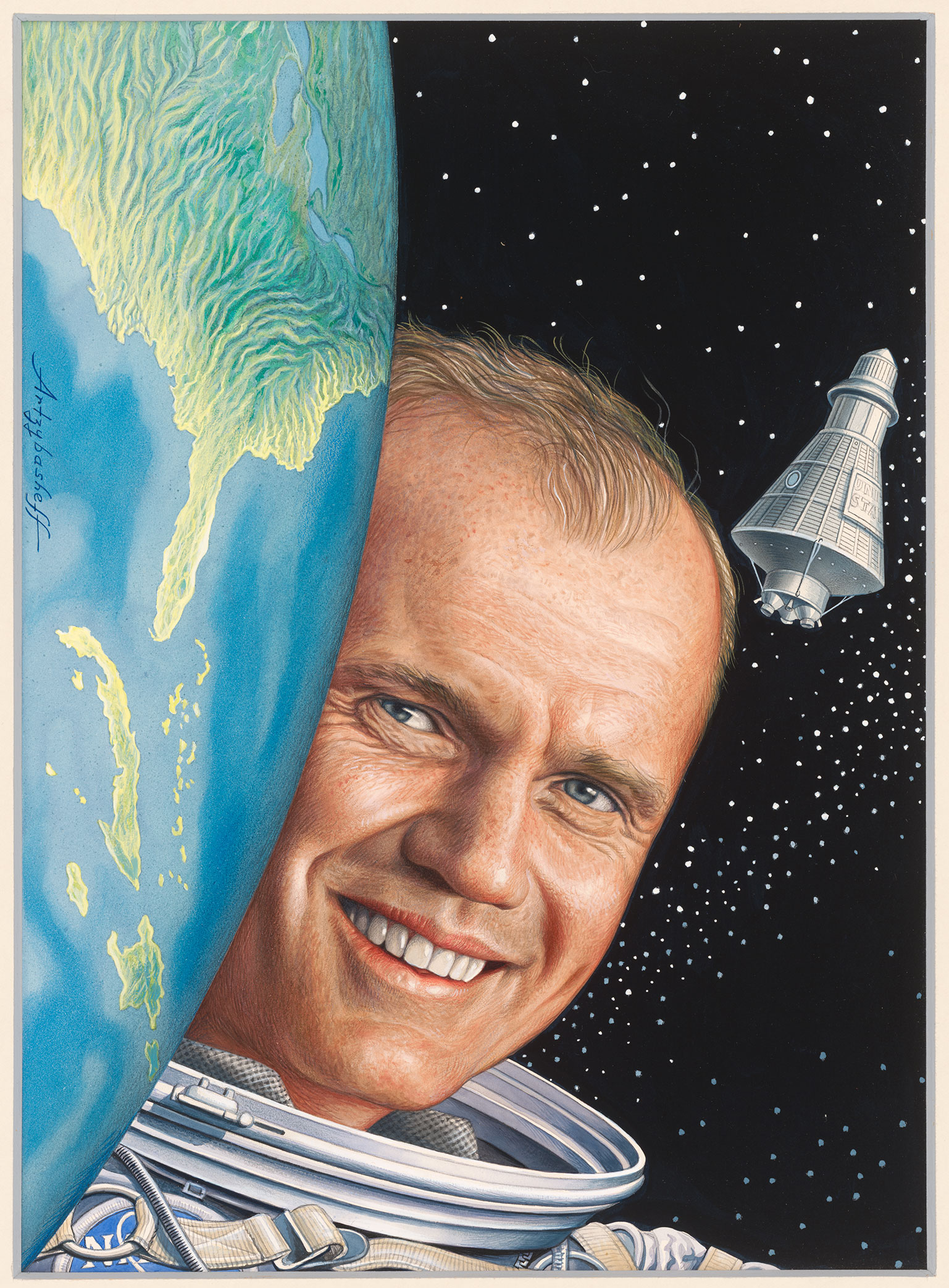 John Glenn by Boriz Artzybasheff