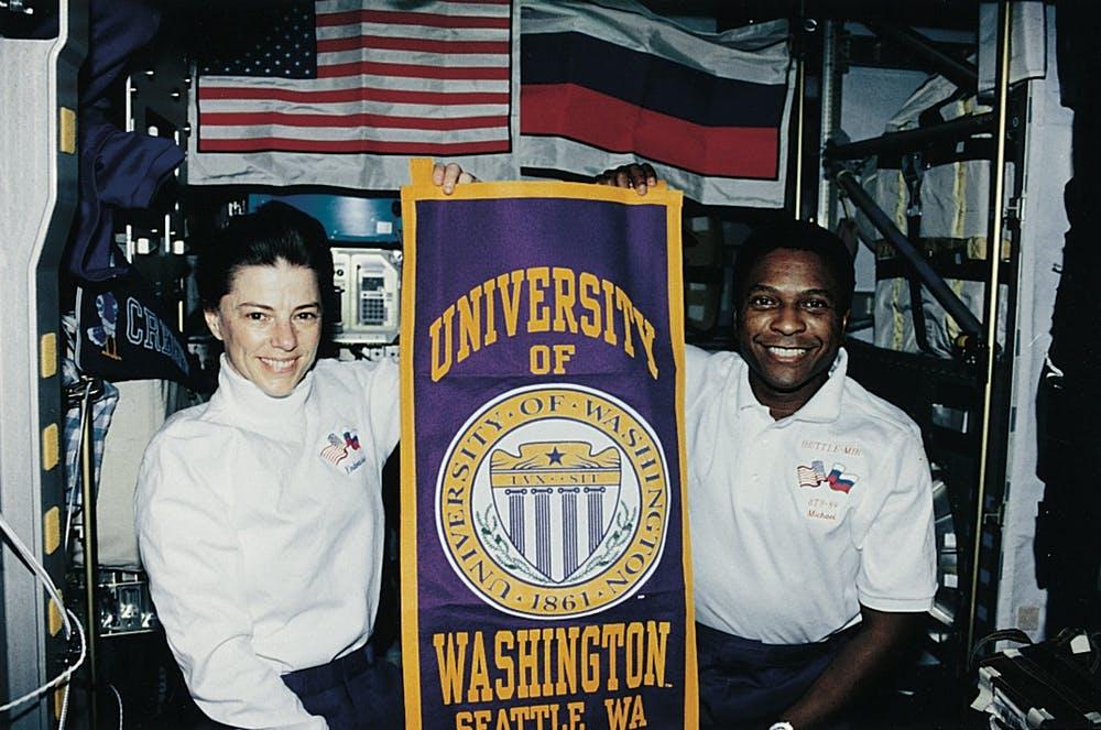 Mike Anderson and Bonnie Dunbar