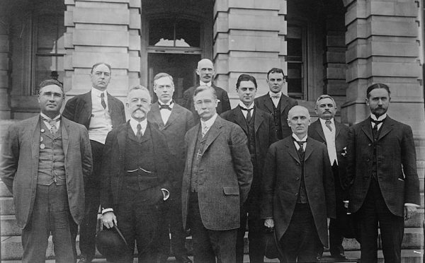 The Dillingham Commission, named for Sen. William Paul Dillingham, front row, middle.