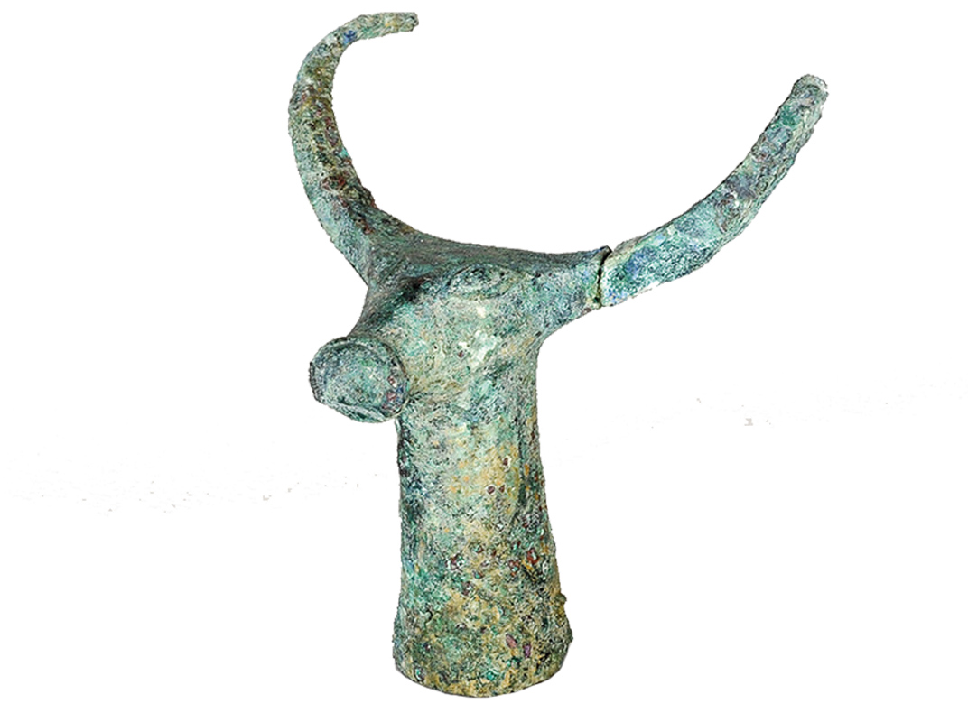 Bull’s head staff