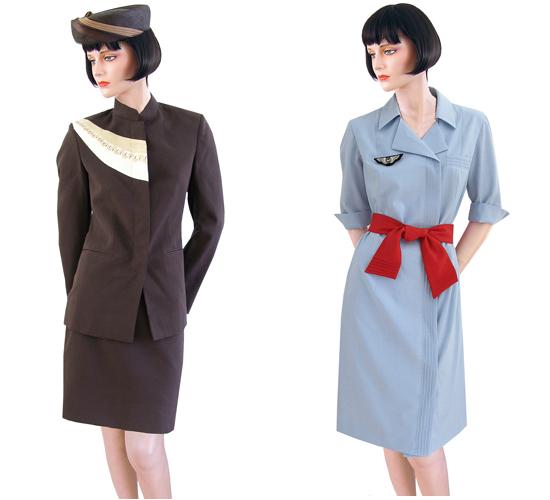 Current uniforms for Air Uganda and Air France