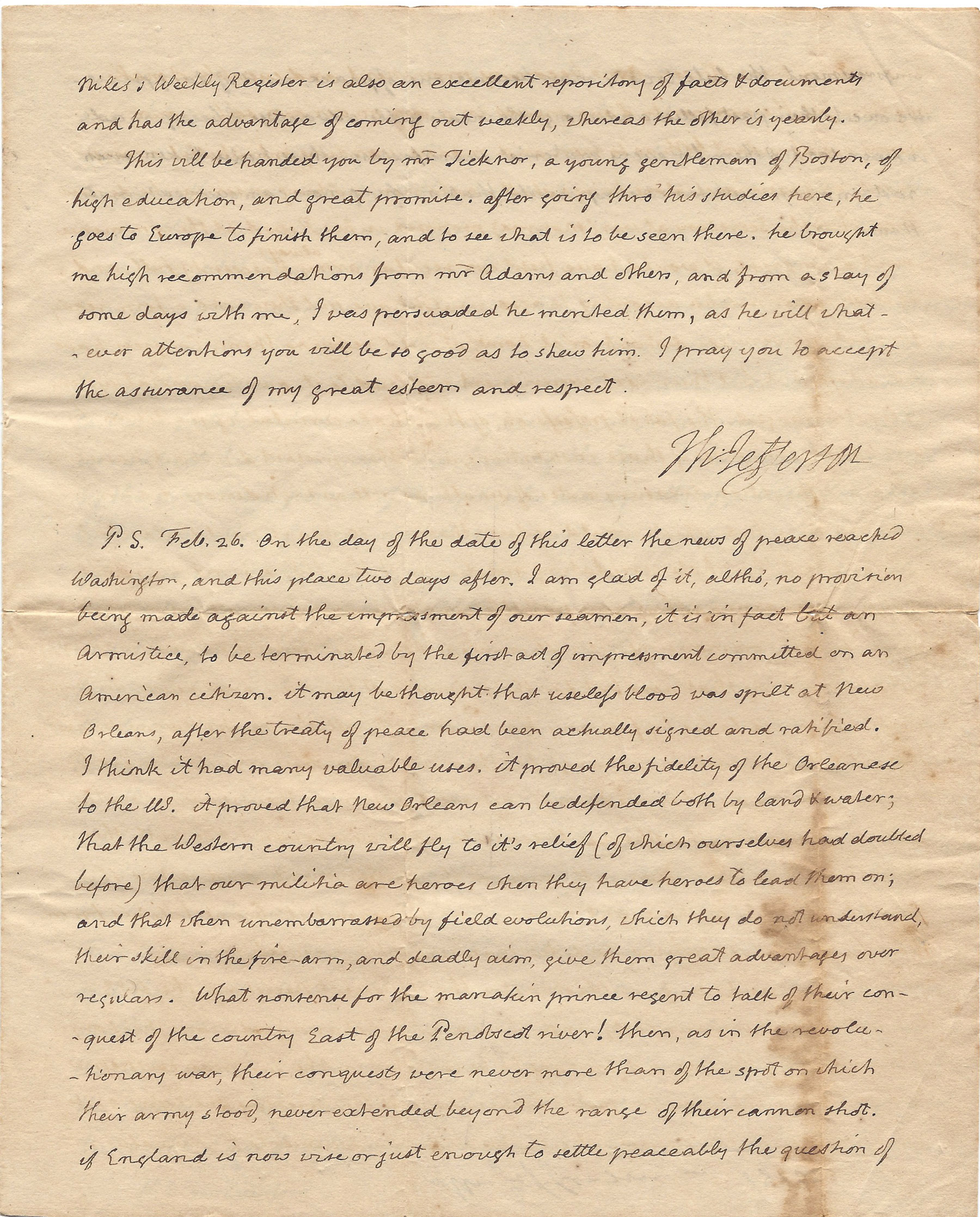 Jefferson Letter